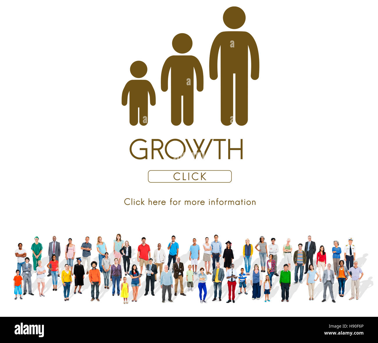 Familiengenerationen Beziehung Wachstumskonzept Stockfoto