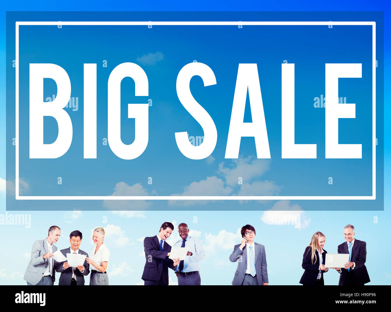 Big Sale Bonus billig kaufen Rabatt Promotion-Konzept Stockfoto