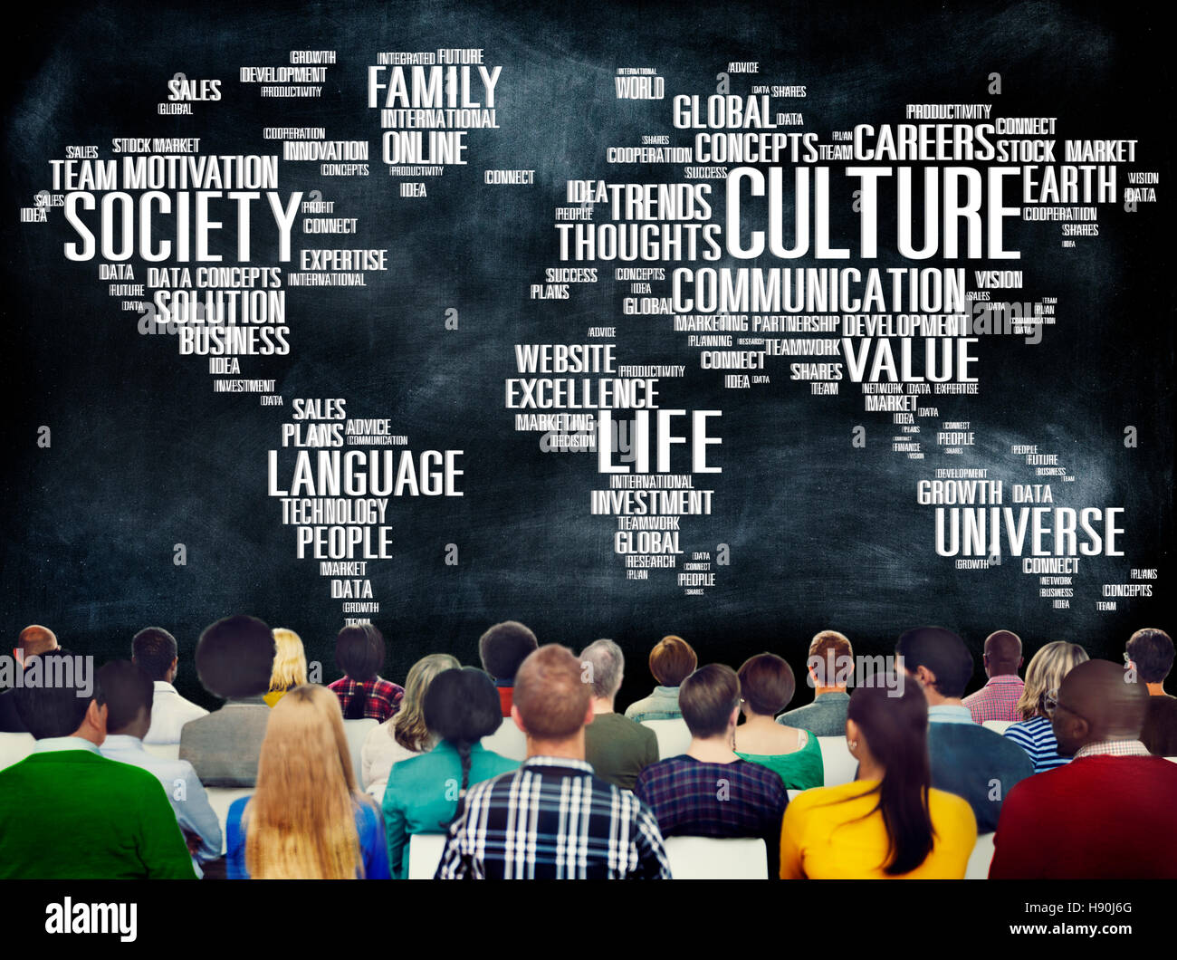 Kultur-Community-Ideologie-Gesellschaft-Prinzip-Konzept Stockfoto