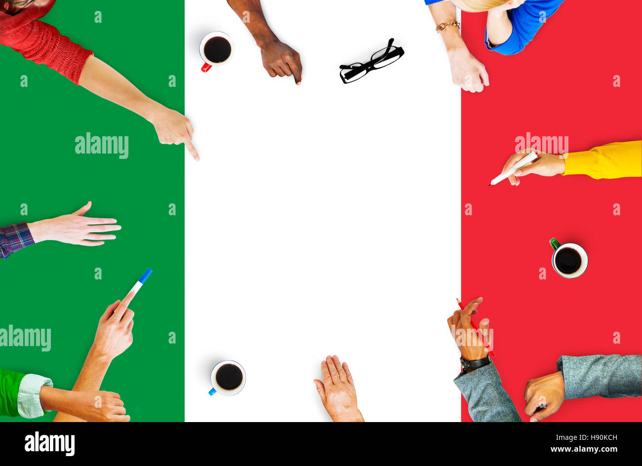 Italien Flagge Liberty nationalen Konzepts Stockfoto