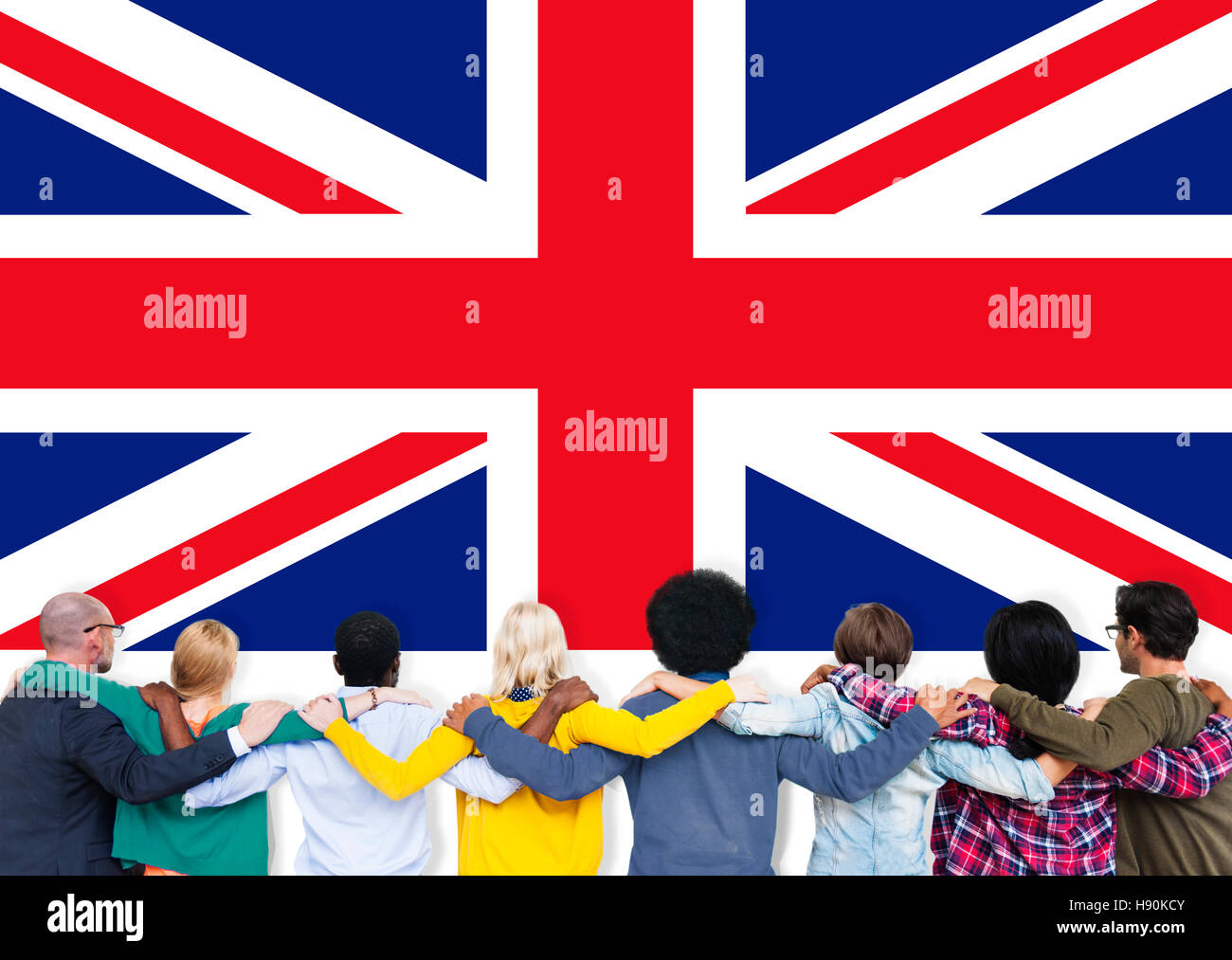 England Flagge Nationalität Kultur Liberty Konzepts Stockfoto
