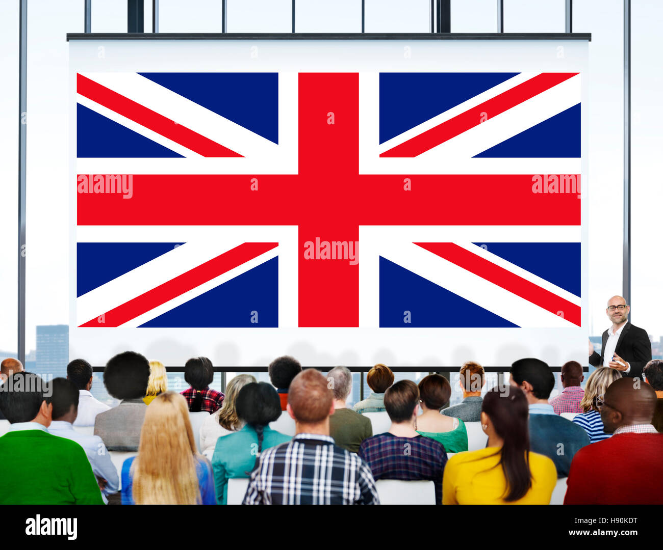 England Flagge Nationalität Kultur Liberty Konzepts Stockfoto