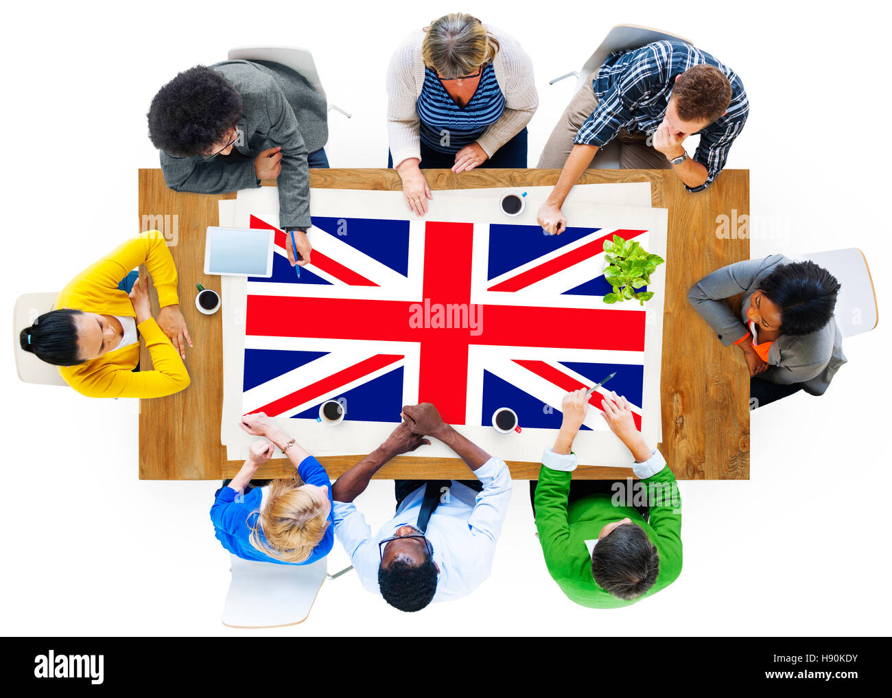 England Flagge Nationalität Kultur Liberty Konzepts Stockfoto