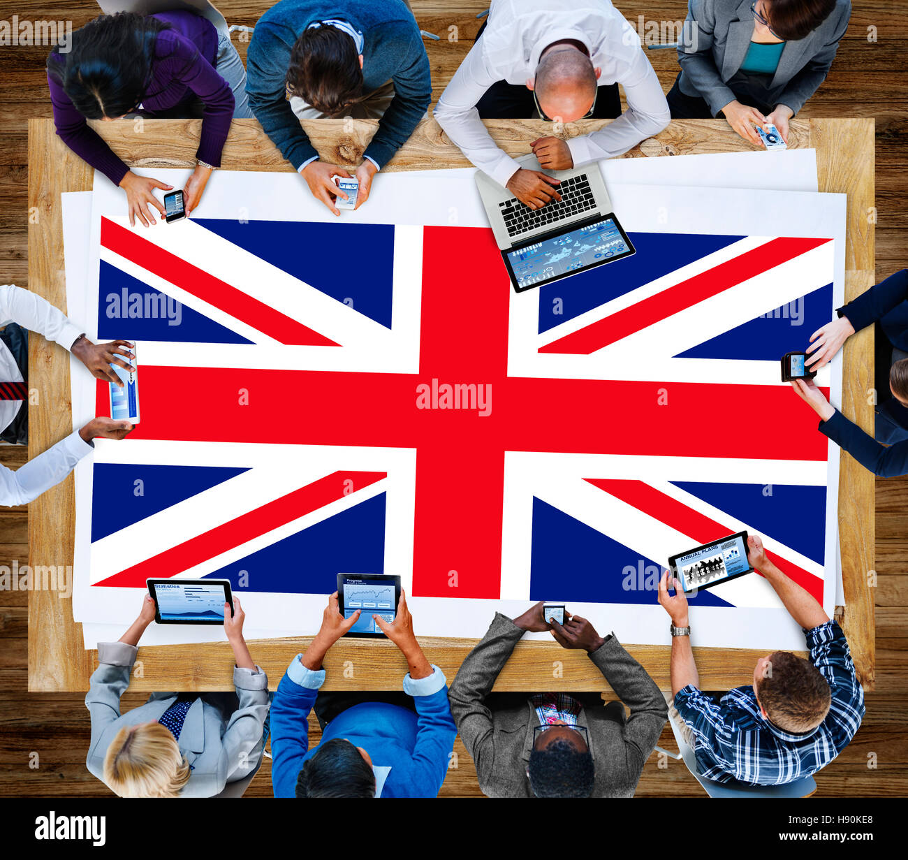 England Flagge Nationalität Kultur Liberty Konzepts Stockfoto