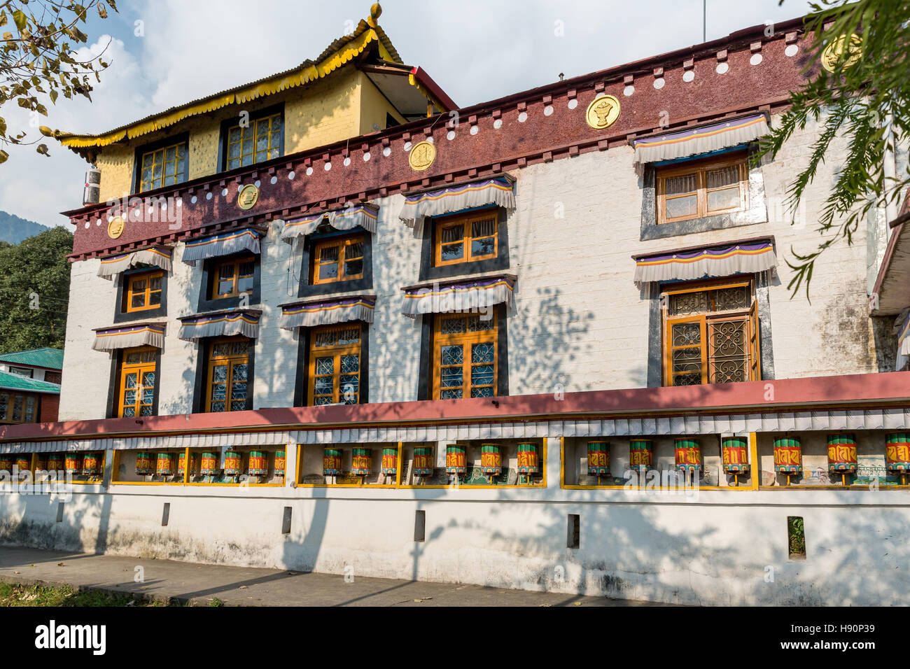 DIP Tse Chok Ling Kloster, McLeod Ganj, Dharamsala, Himachal Pradesh, Indien Stockfoto