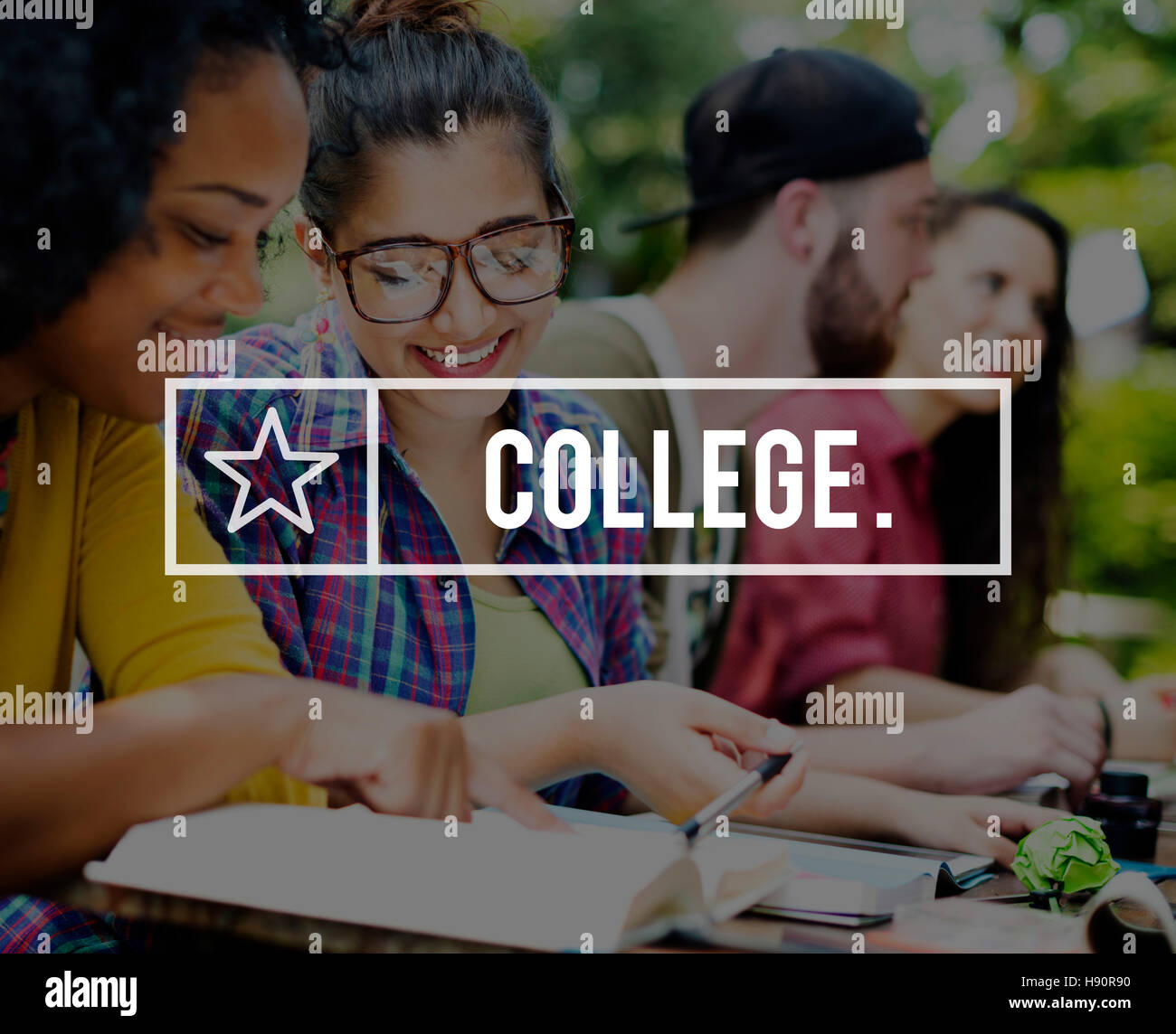 College Ausbildung wissen Weisheit Anweisung Schulkonzept Stockfoto