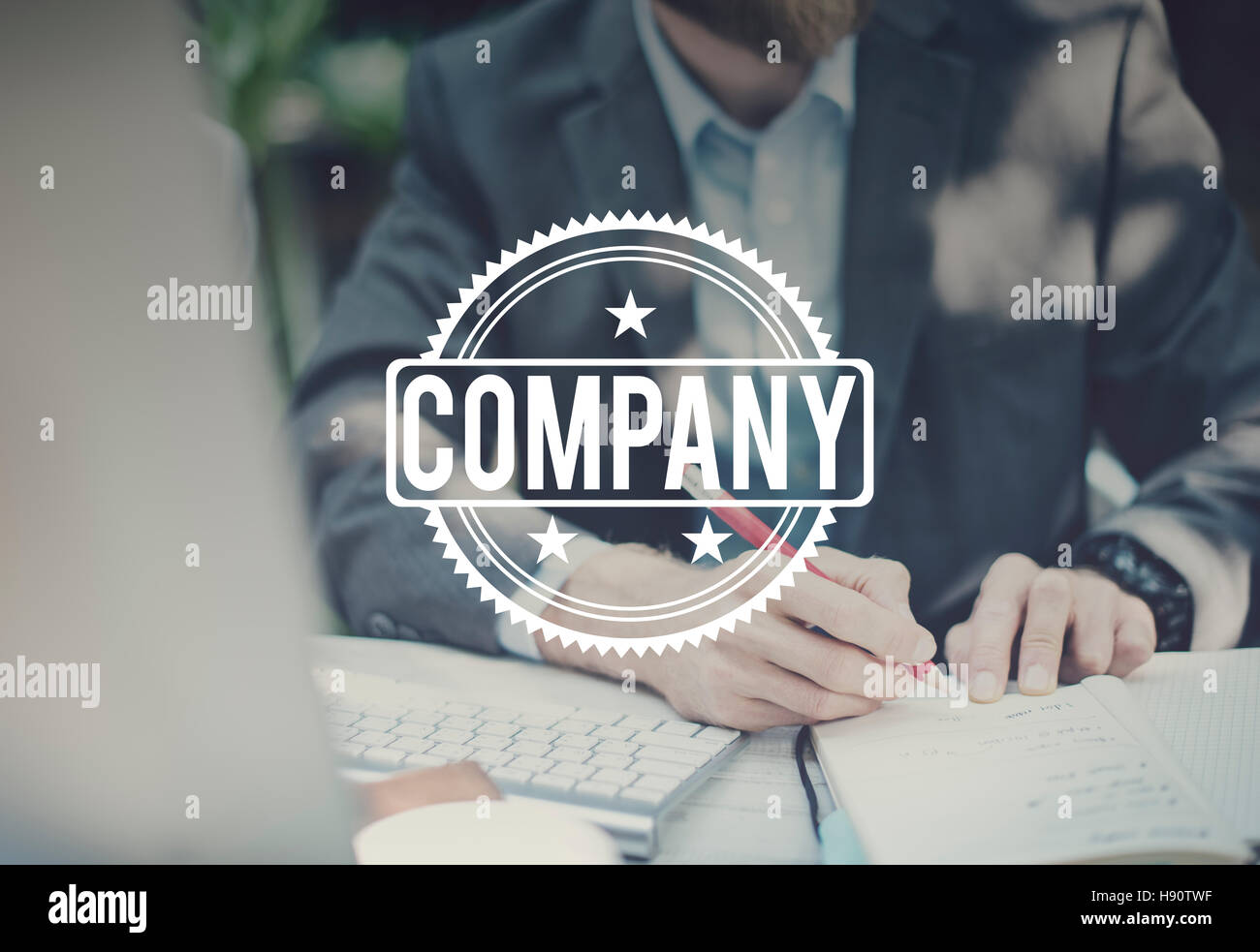 Betriebsführungskonzept Unternehmensorganisation Team Stockfoto