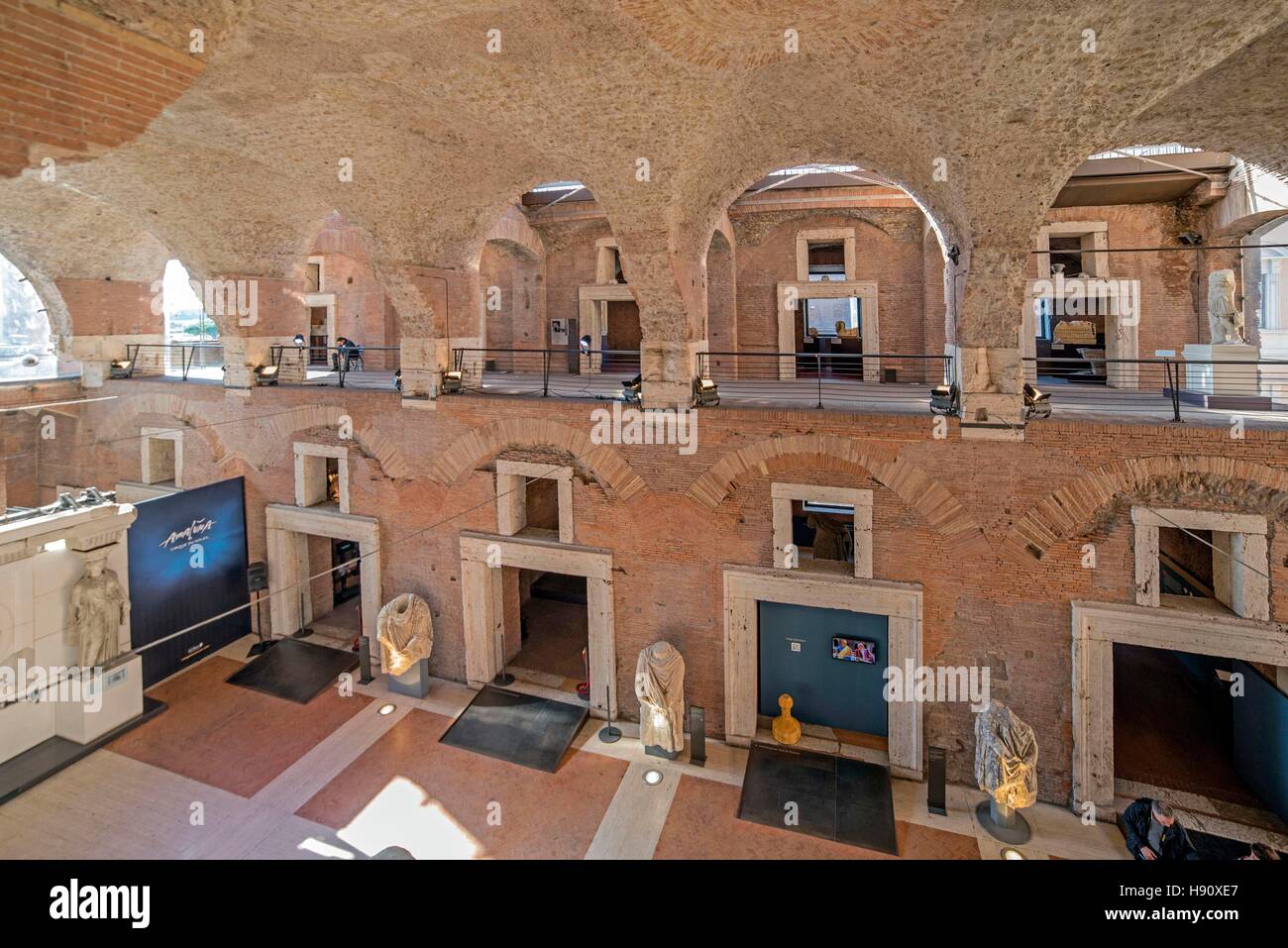 Italien, Rom, 9. November 2016: das Museum von der Trajan (Traianei Markt) Mercati Traianei Foto © Fabio Mazzarella/Sintesi/Alamy Stock Ph Stockfoto