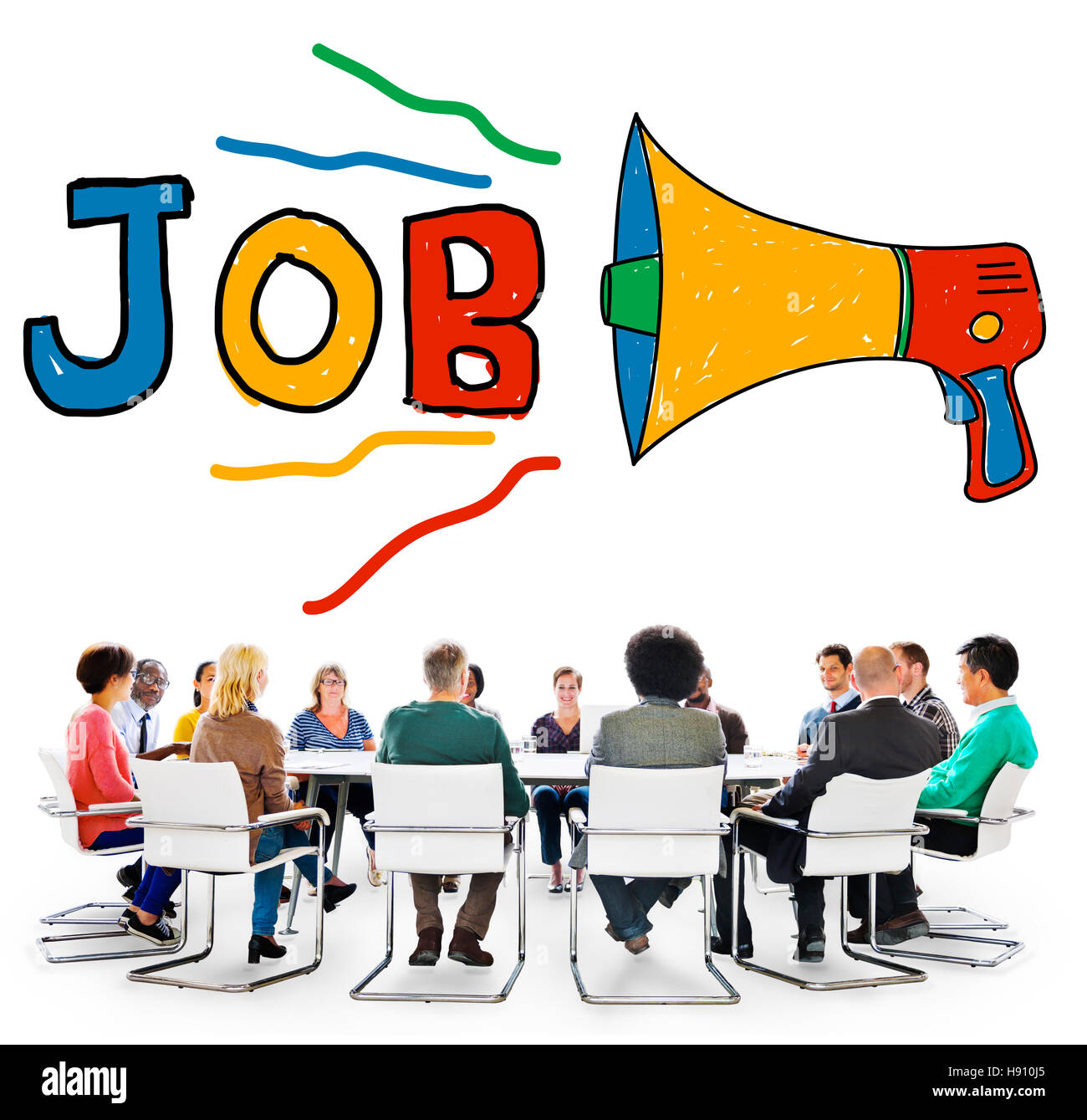 Job Karriere Beruf Rekrutierung Human Resource Konzept Stockfoto