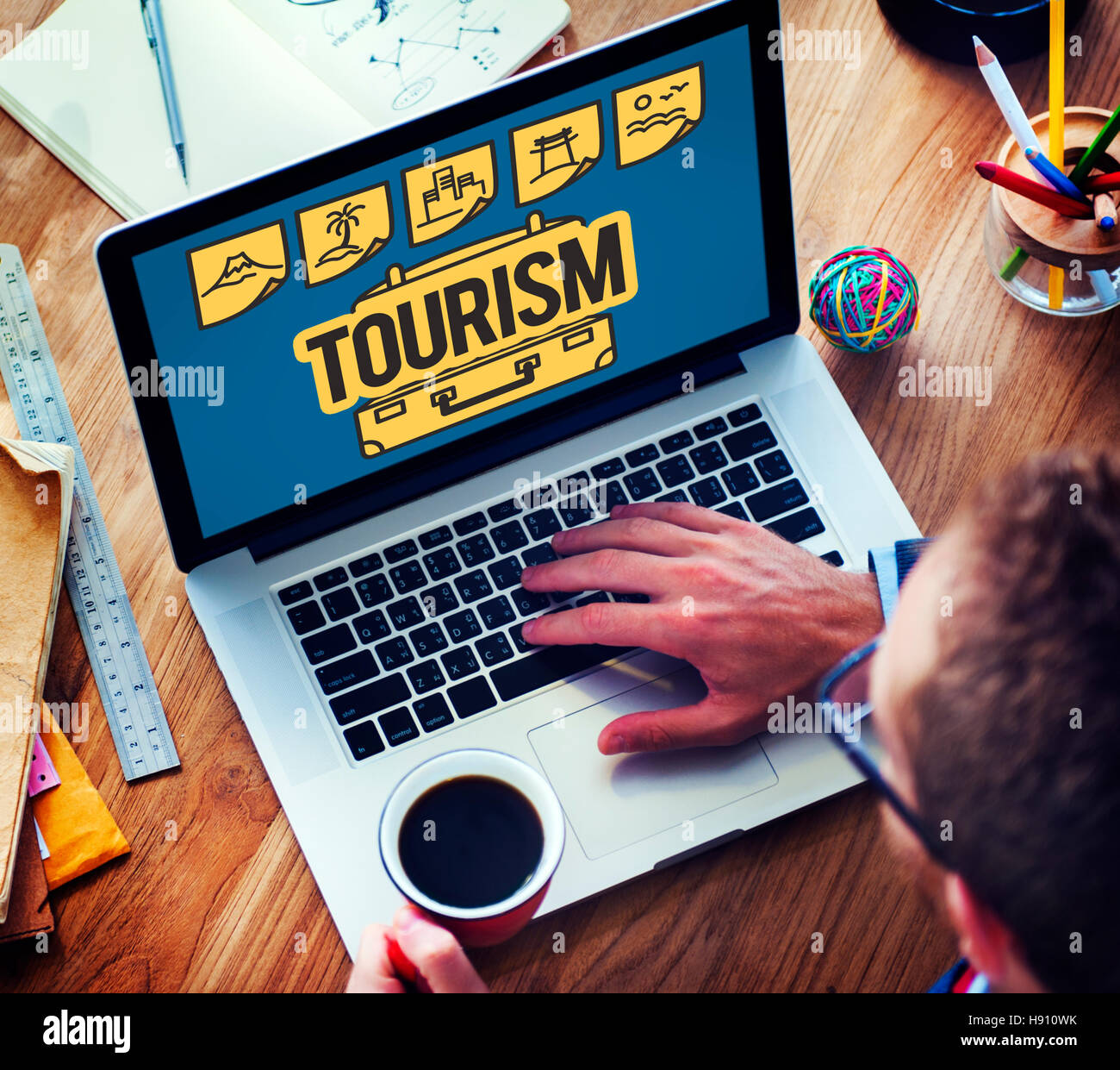 Travel Reise Reise Tour Tourismuskonzeption Stockfoto