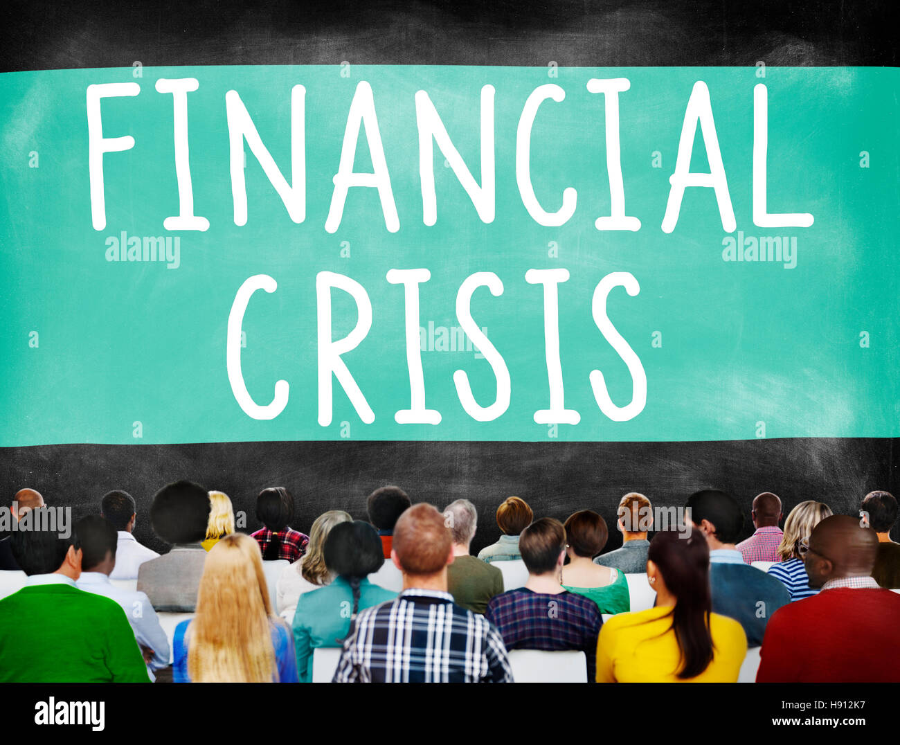 Finanzkrise Insolvenz Depression Finance Concept Stockfoto