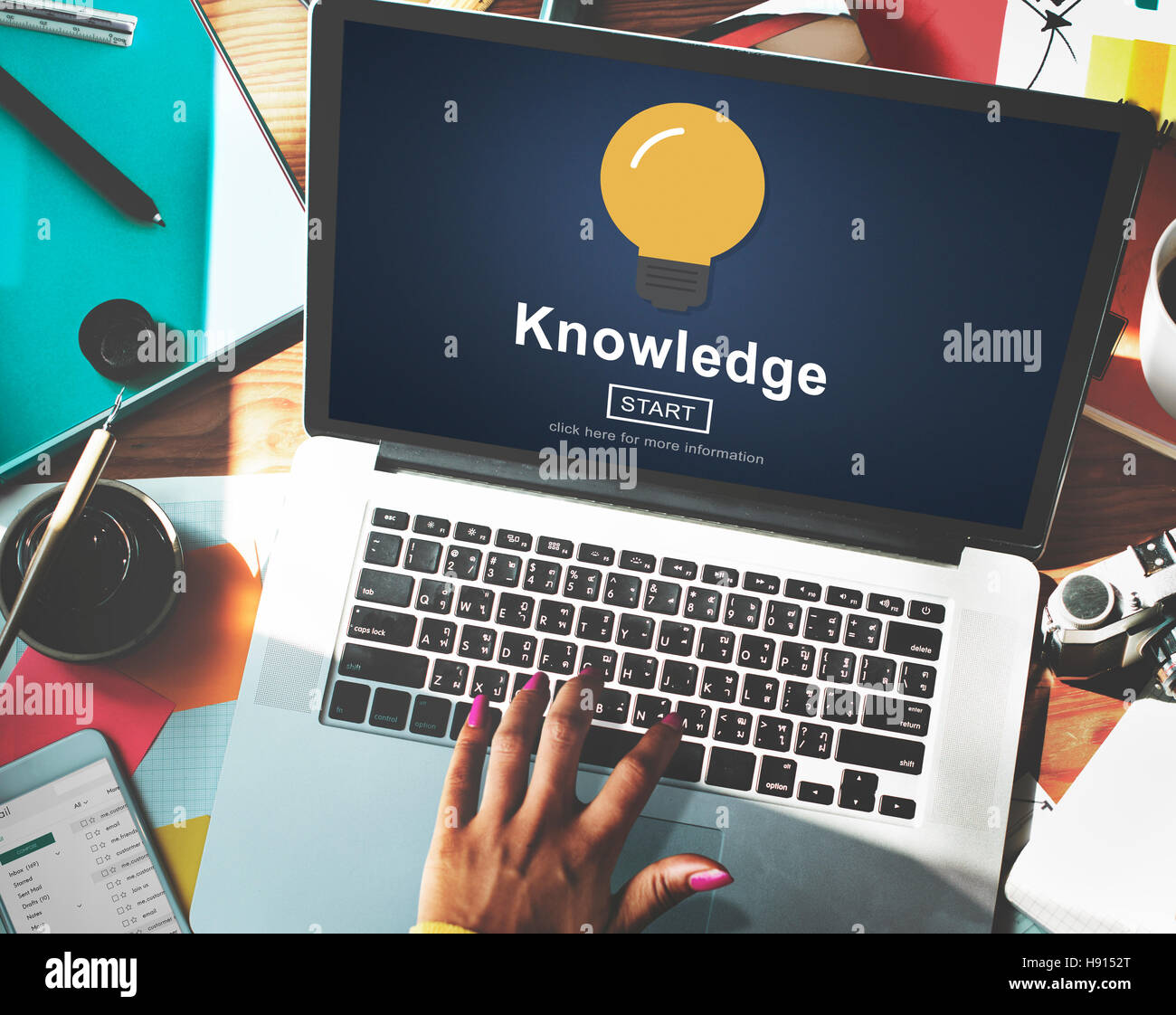 Wissen Know-how Intelligenz lernen Konzept Stockfoto