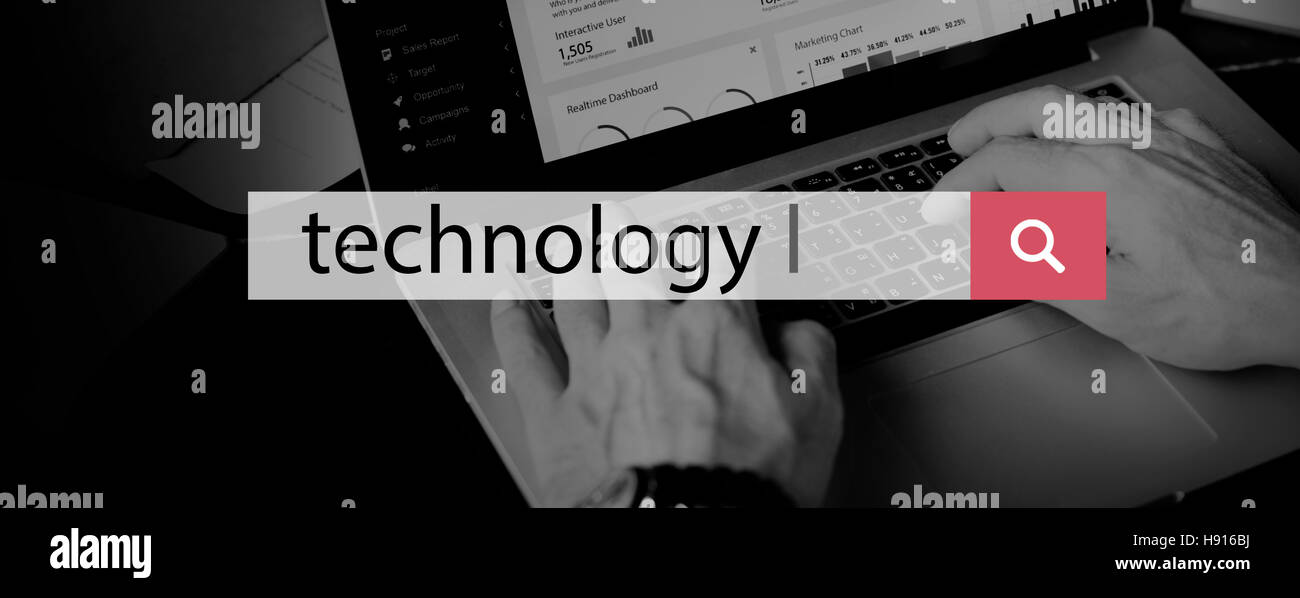 Technologie Innovation Aktie digitale innovatives Konzept Stockfoto