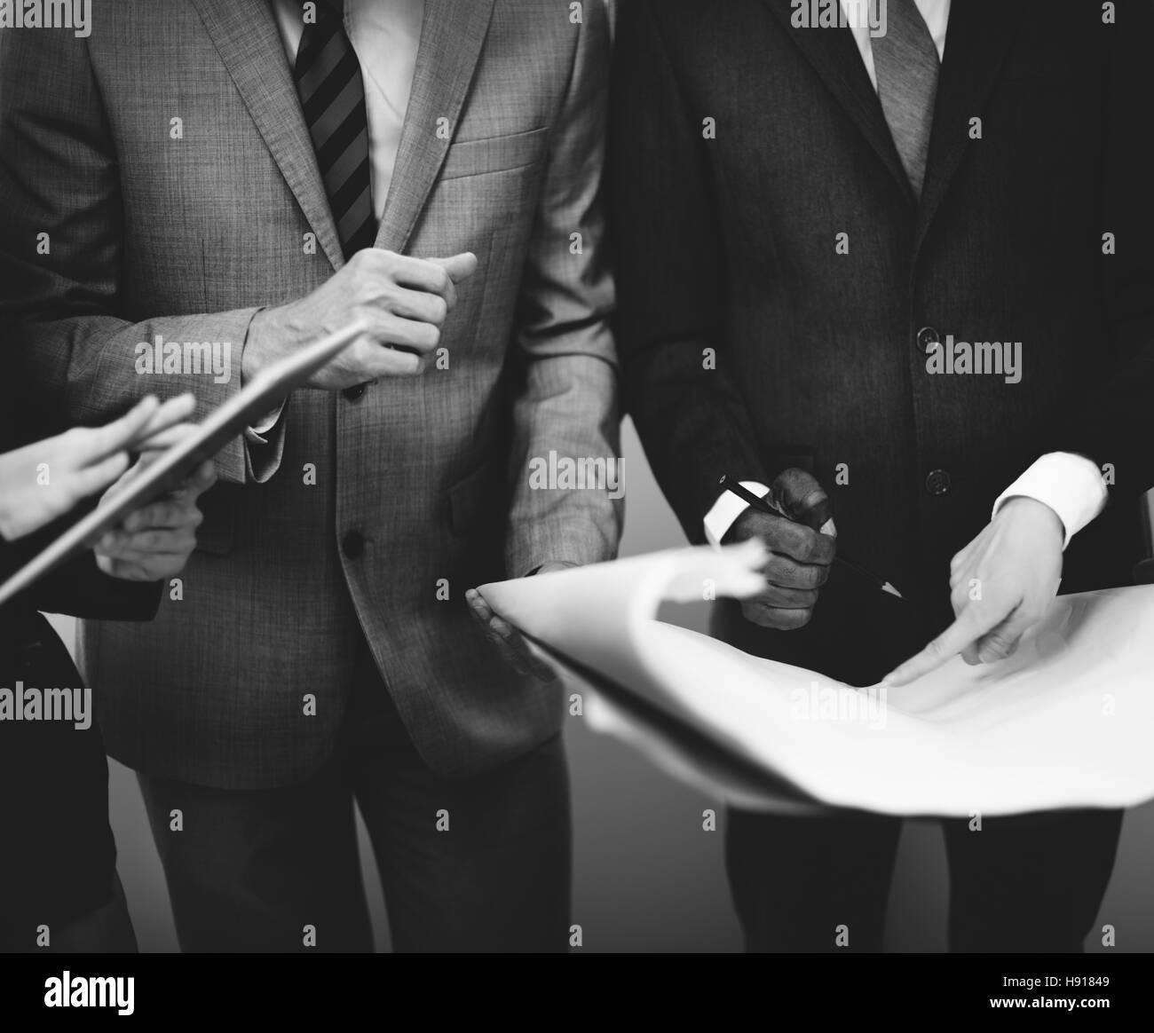 White Collar Worker Organisation treffen Bürokonzept Stockfoto