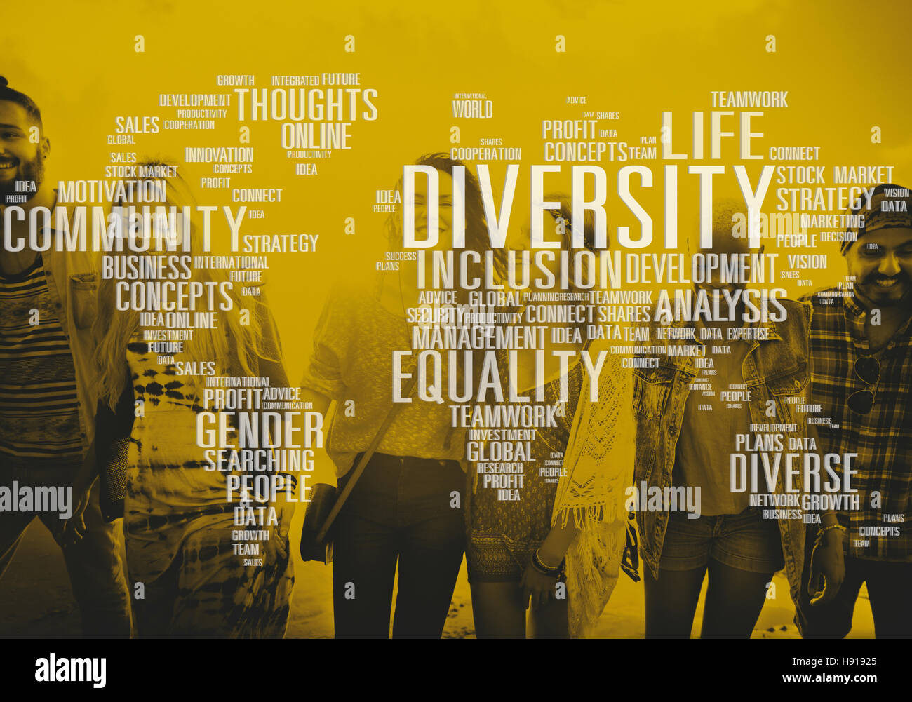 Unterschiedliche Geschlechter Genderkonzept Innovation Management Stockfoto