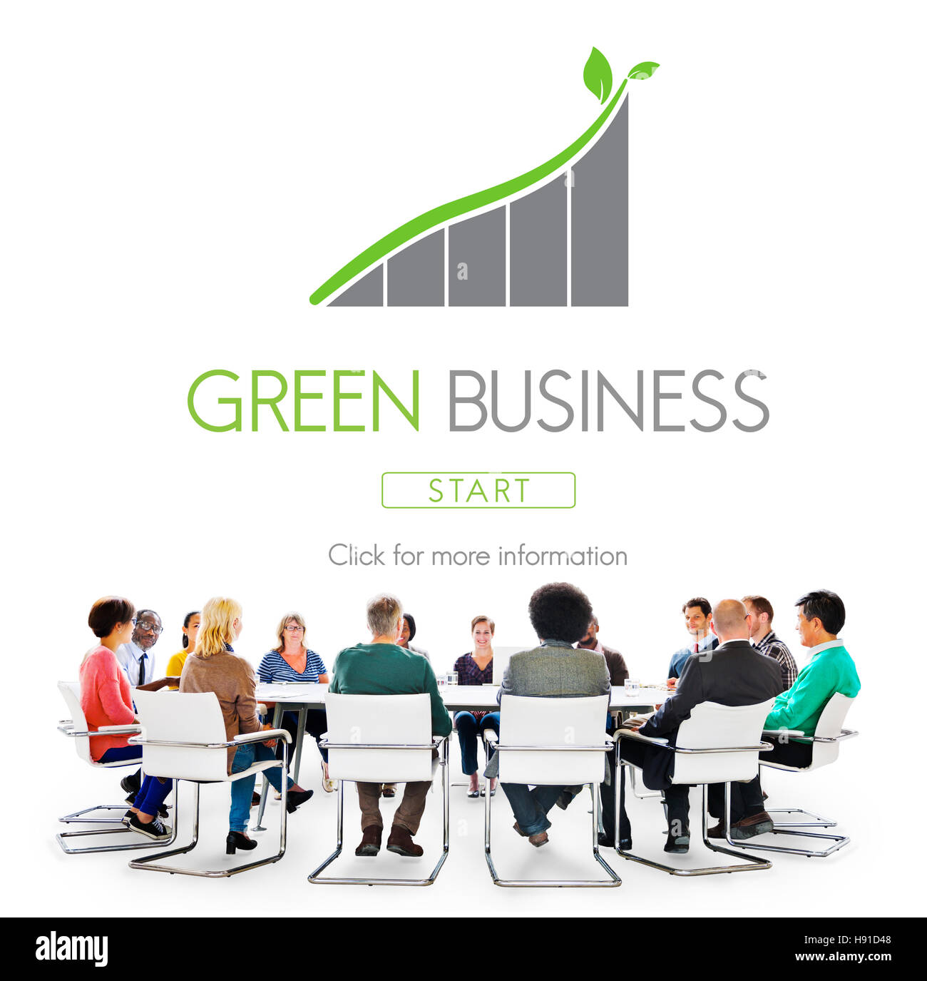 Grüne Busienss Konservierungskonzept Verantwortung Eco Stockfoto