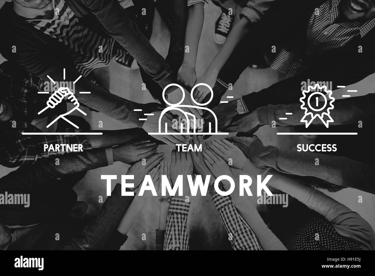 Kapitalgesellschaft Zusammenarbeit Teamwork Konzept Stockfoto