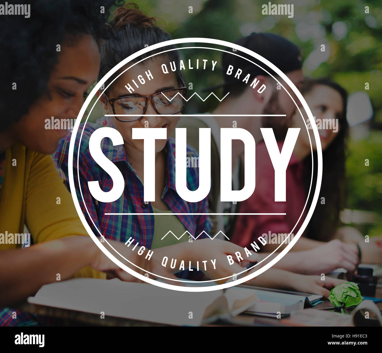 Schüler Verständnis Entwicklungskonzept Ideen zu studieren Stockfoto