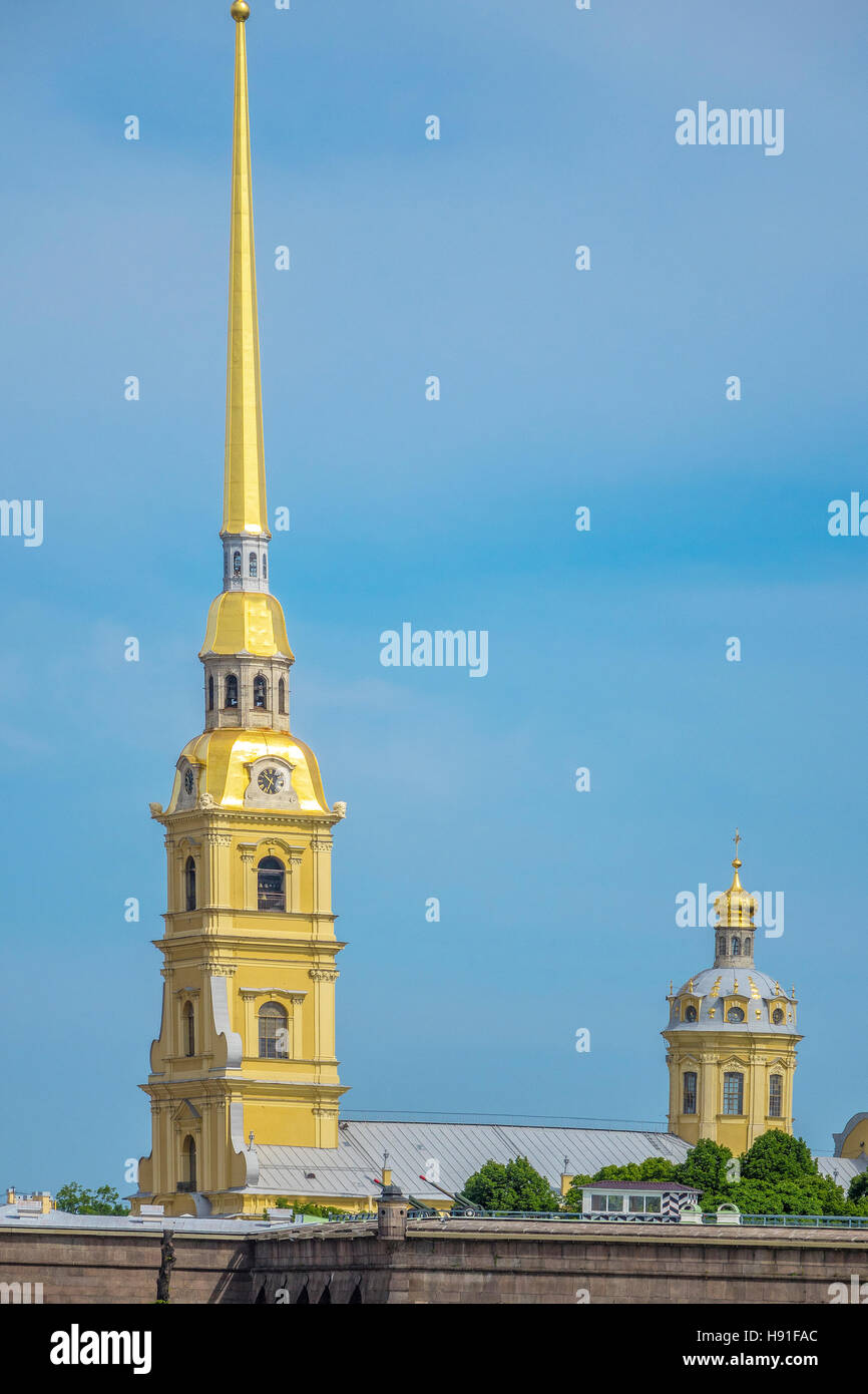 Peter und Paul Kathedrale und Festung Sankt Petersburg Russland Stockfoto