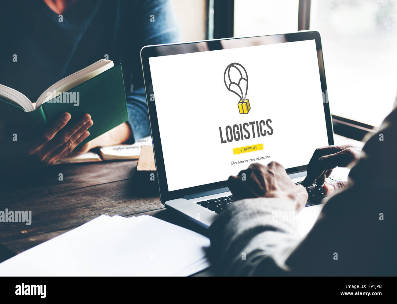 Logistik Lieferung Fracht Storage Service-Konzept Stockfoto