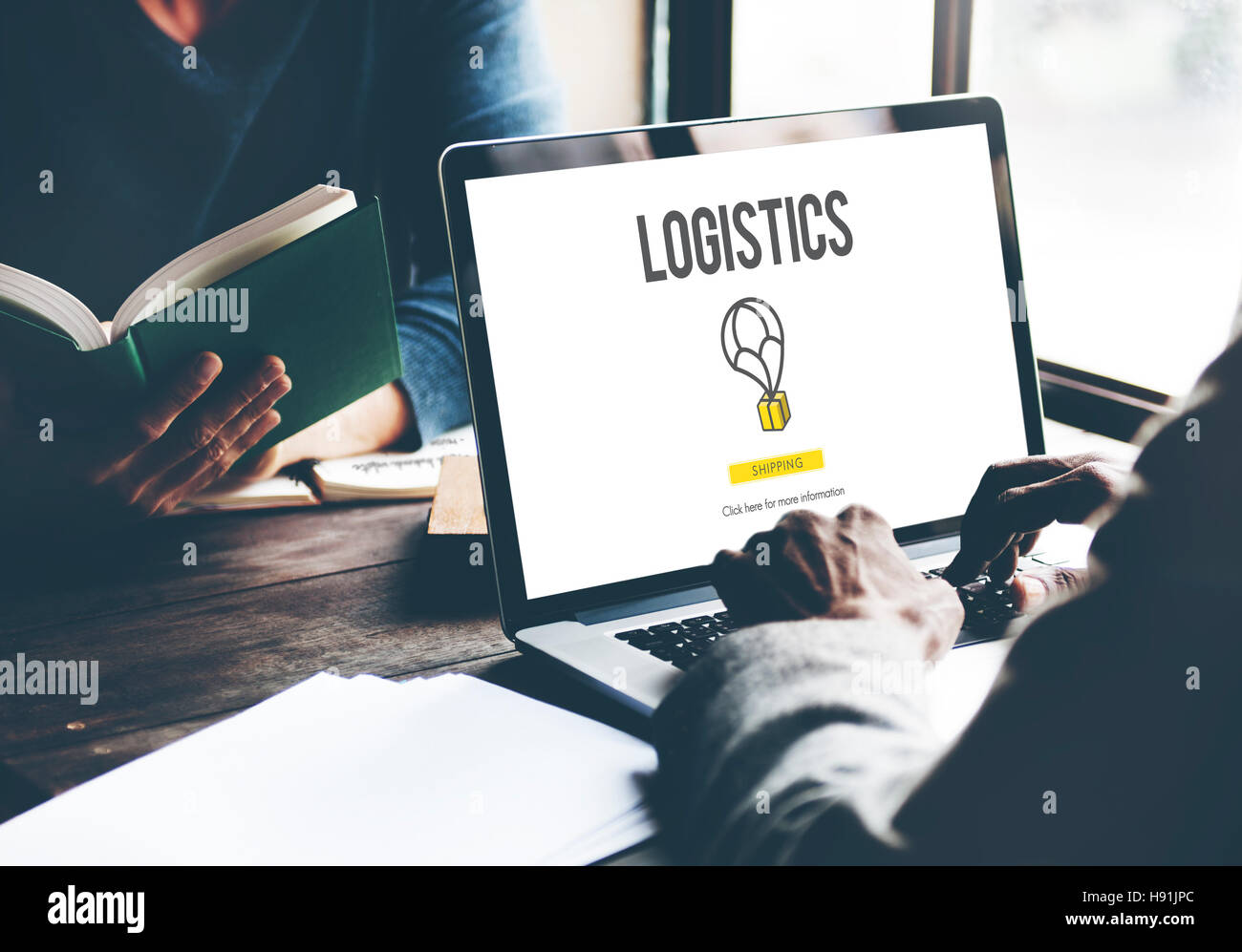 Logistik Lieferung Fracht Storage Service-Konzept Stockfoto