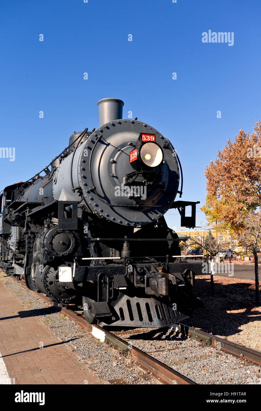 Williams, Arizona Zug Lokomotive Eisenbahn Stockfoto