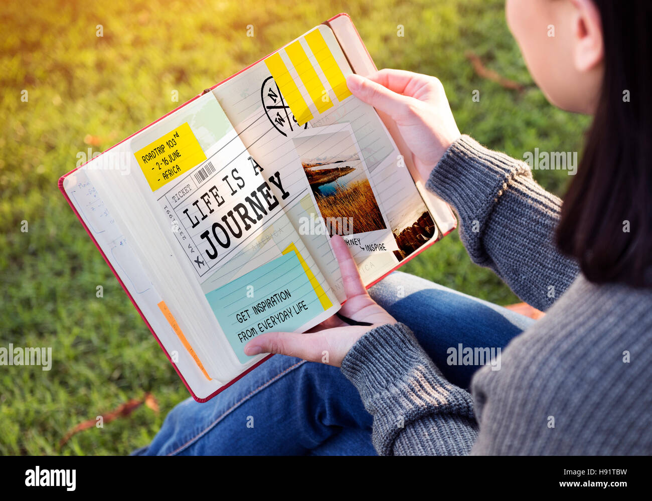 Reise Reisen Destinatiion entdecken Sie Tour-Konzept Stockfoto