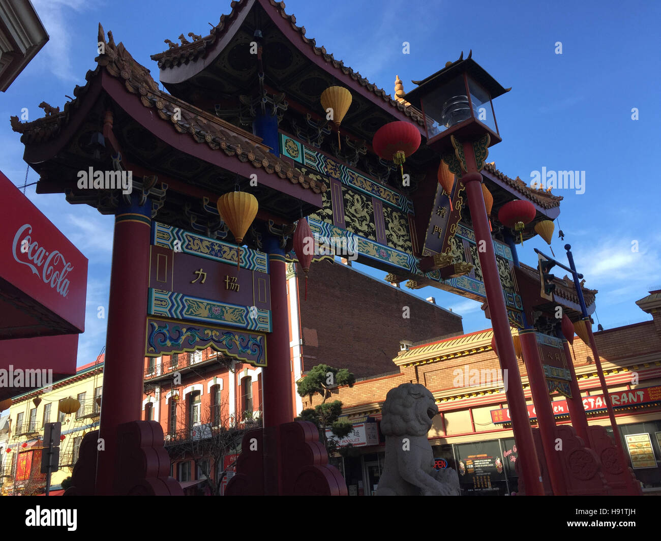 Chinatown, Victoria, Vancouver Island, British Columbia, Kanada Stockfoto