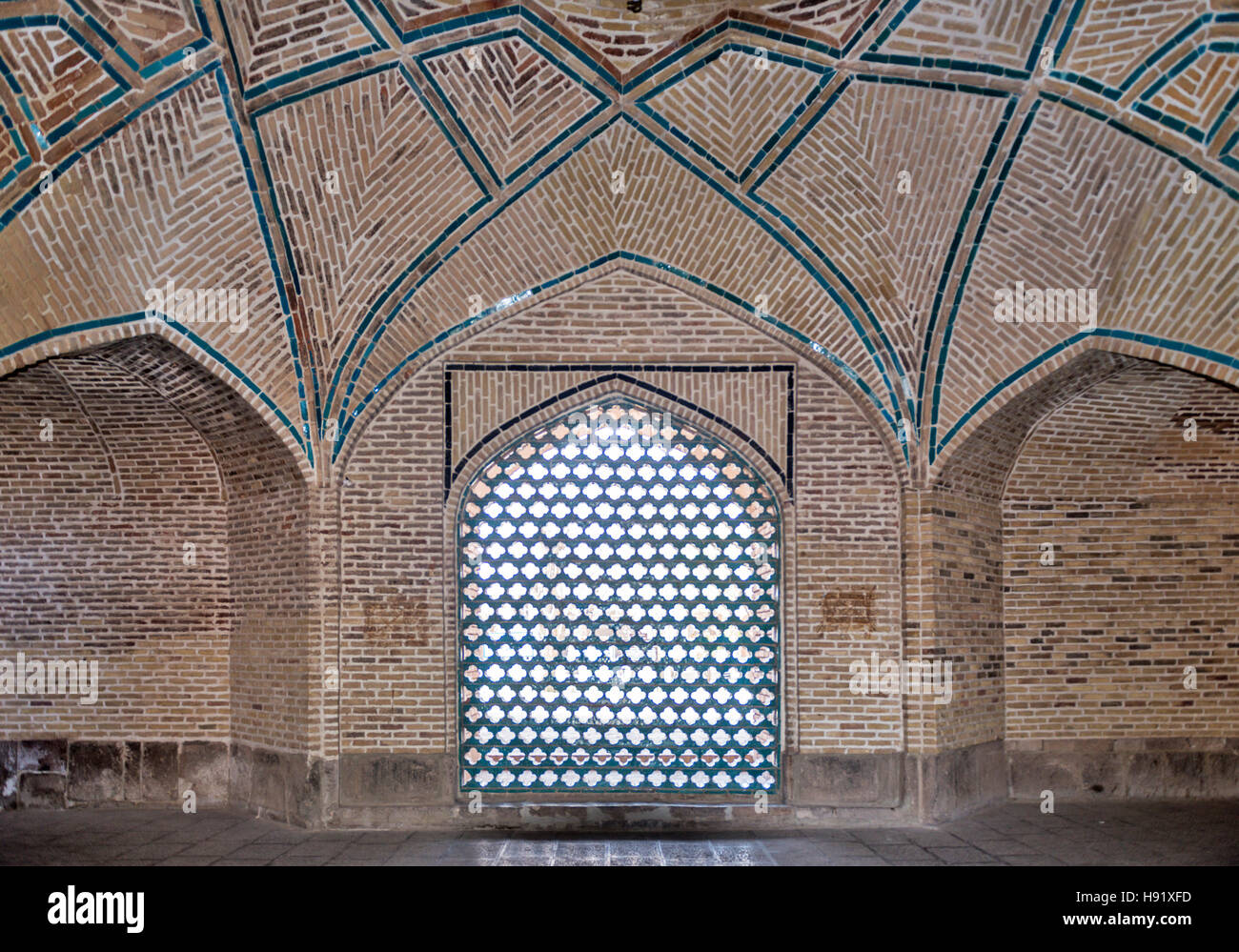 Mascidi Cuma Freitag Moschee Kezvin Iran Stockfoto