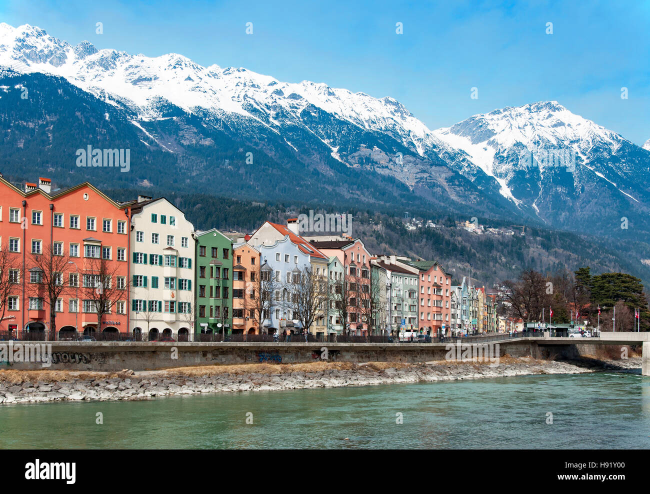 Innsbruck Inn Brücke Stockfotos und -bilder Kaufen - Alamy