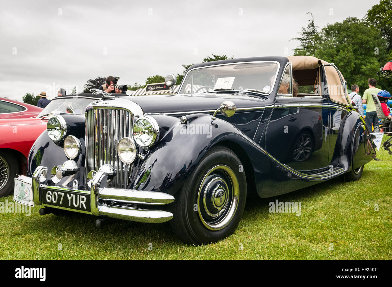Oldtimer-Show - Jaguar Mark V Stockfoto