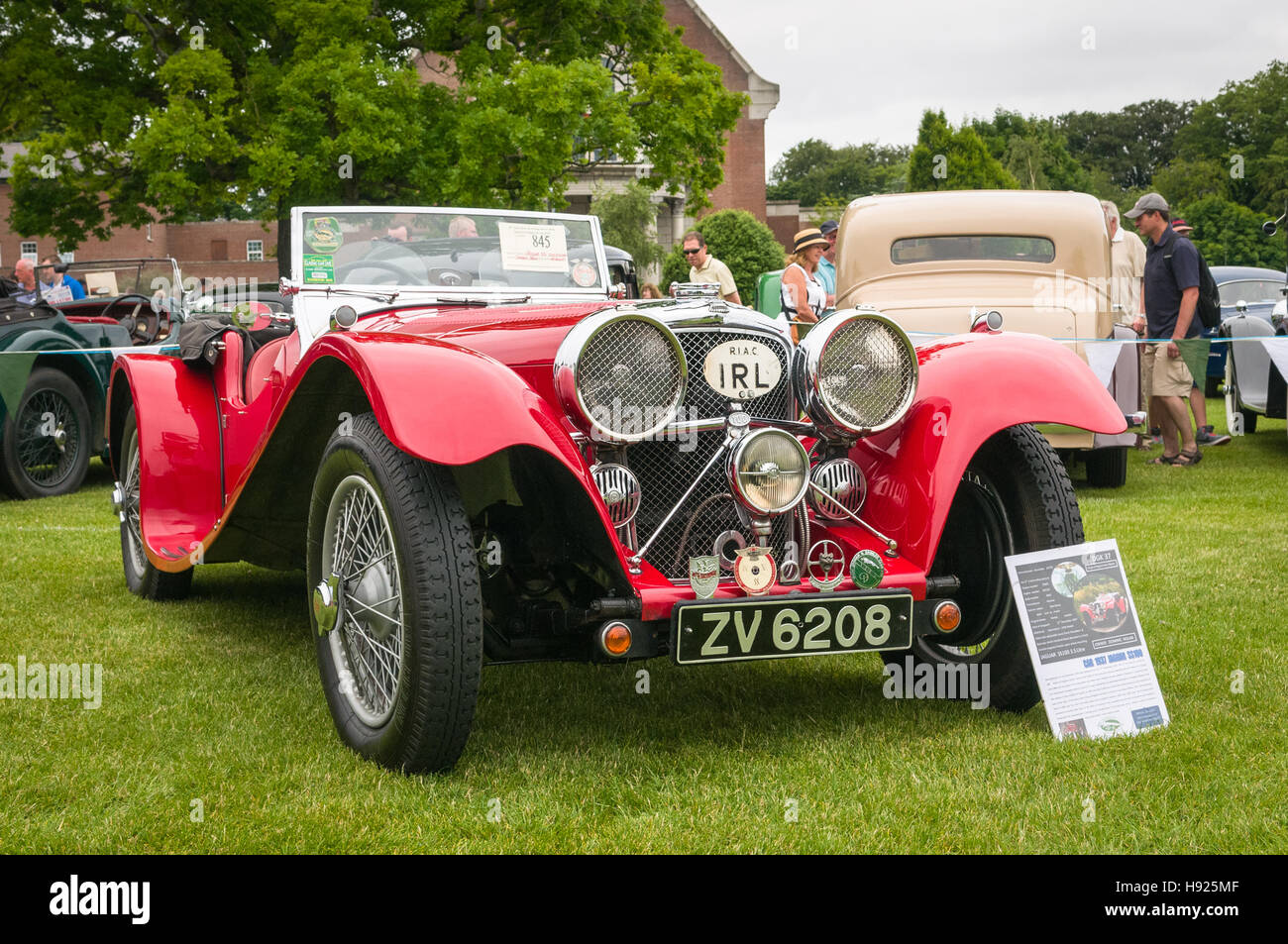 Oldtimer-Show - Jaguar ss 100 Stockfoto