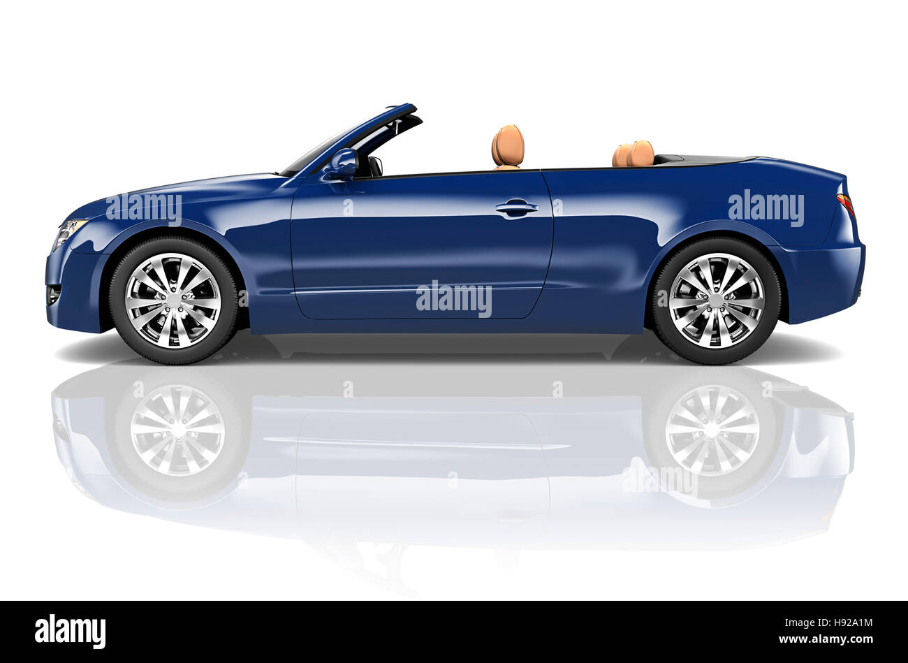 3D Sport Auto Fahrzeug Transport Illustration Konzept Stockfoto