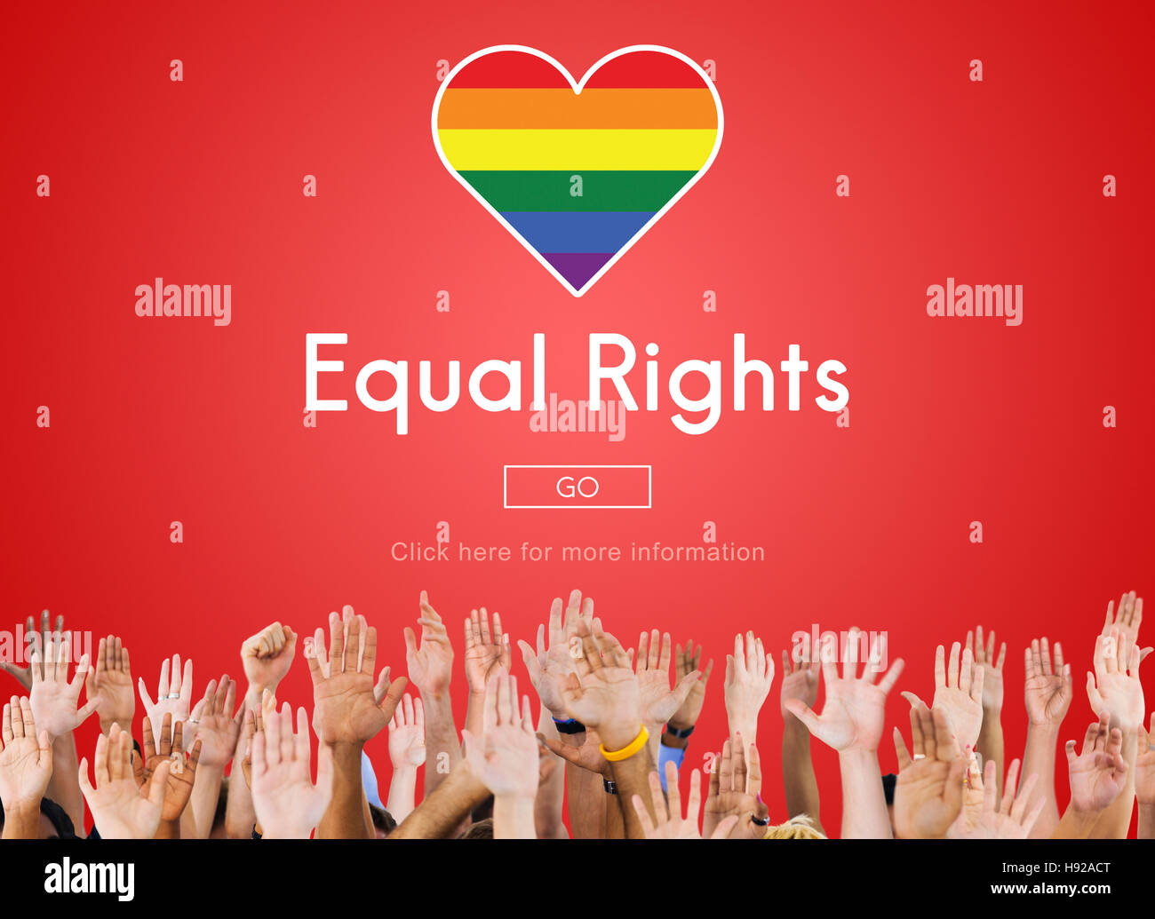 Gay LGBT Equal Rights Homosexualität Konzept Stockfoto