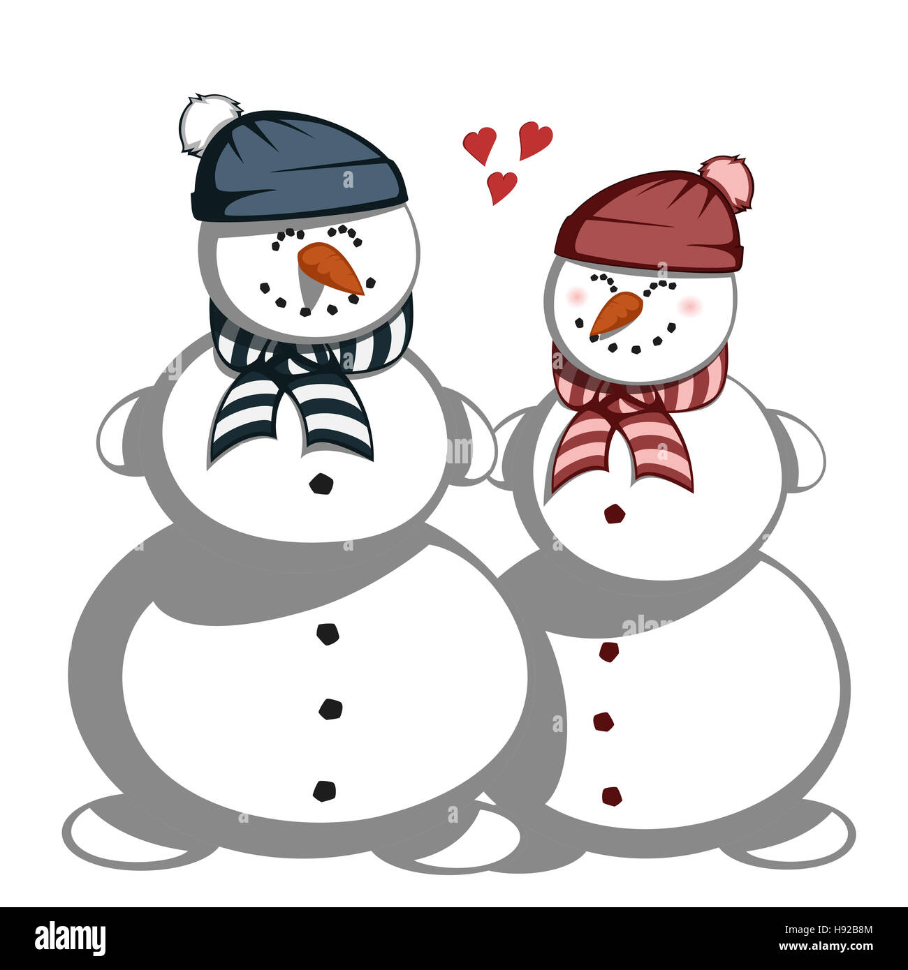 Snowman couple Fotos und Bildmaterial in hoher Auflösung Alamy