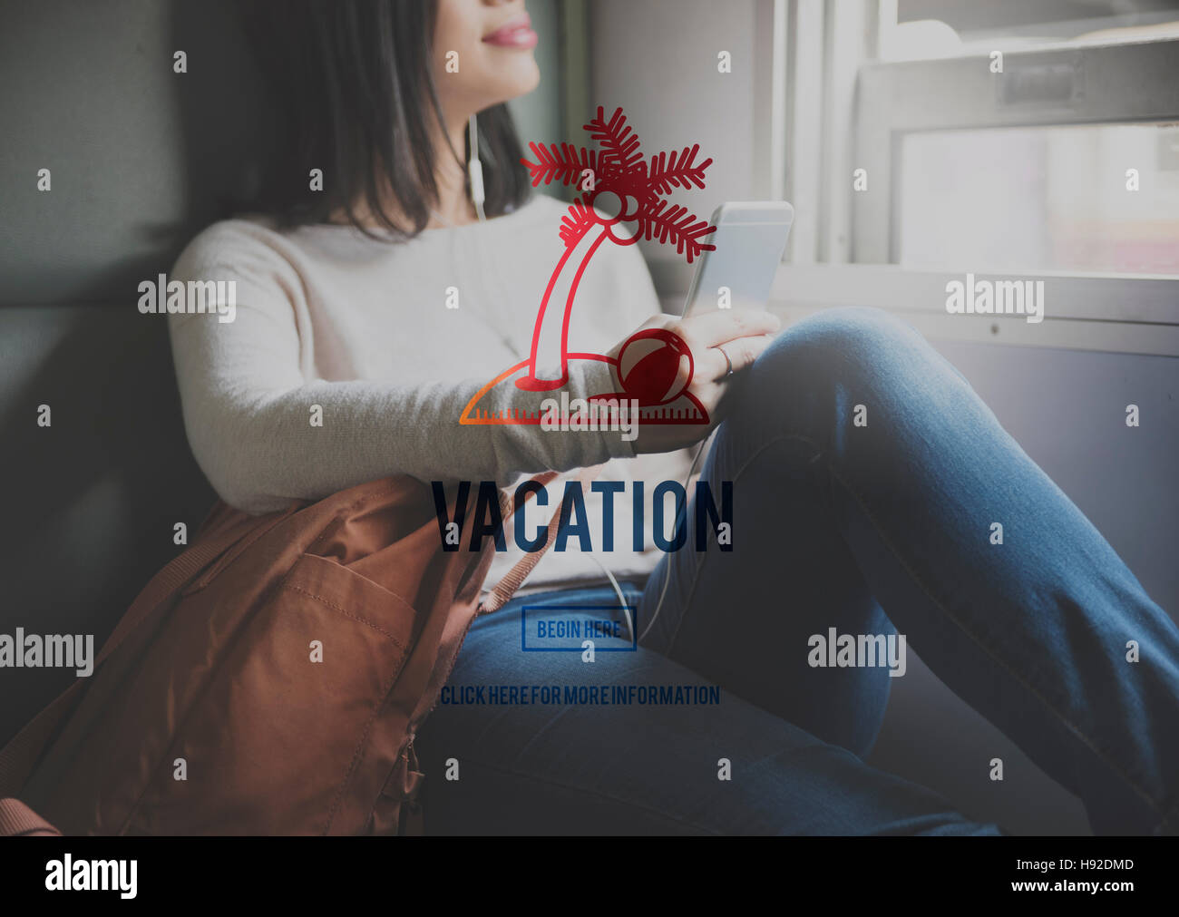 Urlaub Urlaub Relaxationszeit Reisekonzept Stockfoto