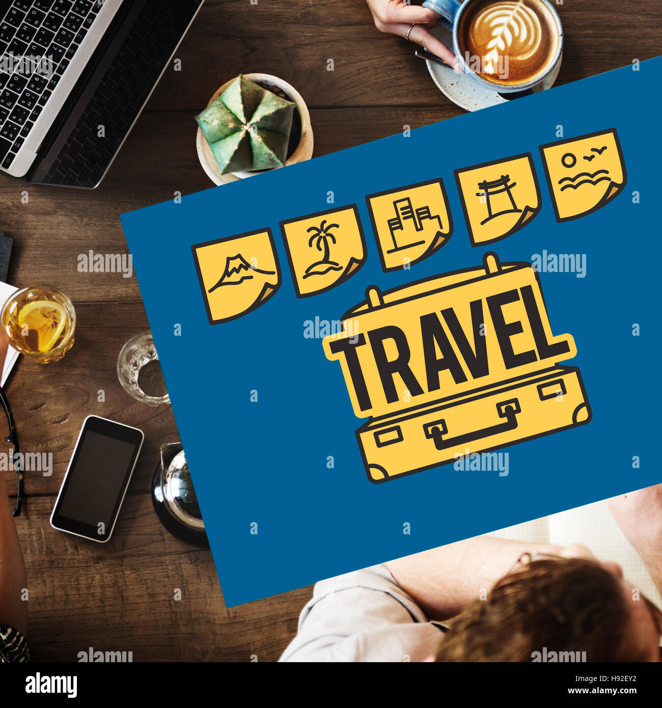 Tour Reise Urlaub Urlaub Reisekonzept Stockfoto