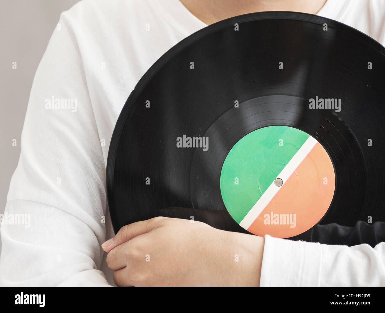 Vinyl analoge Audio-klassische Rekord Spin Vintage Konzept Stockfoto