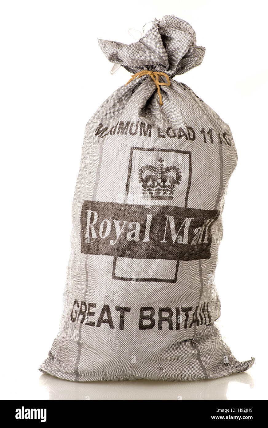 Königliche Post Sack - grau Stockfoto
