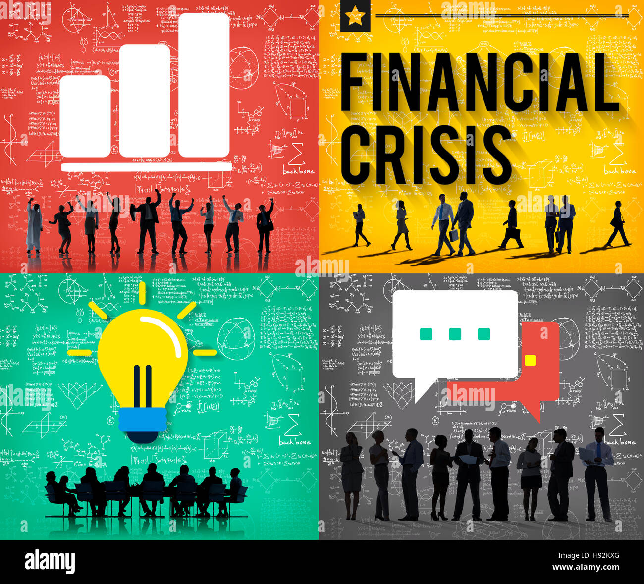 Finanzkrise-Buchhaltung Banking Economics Konzept Stockfoto