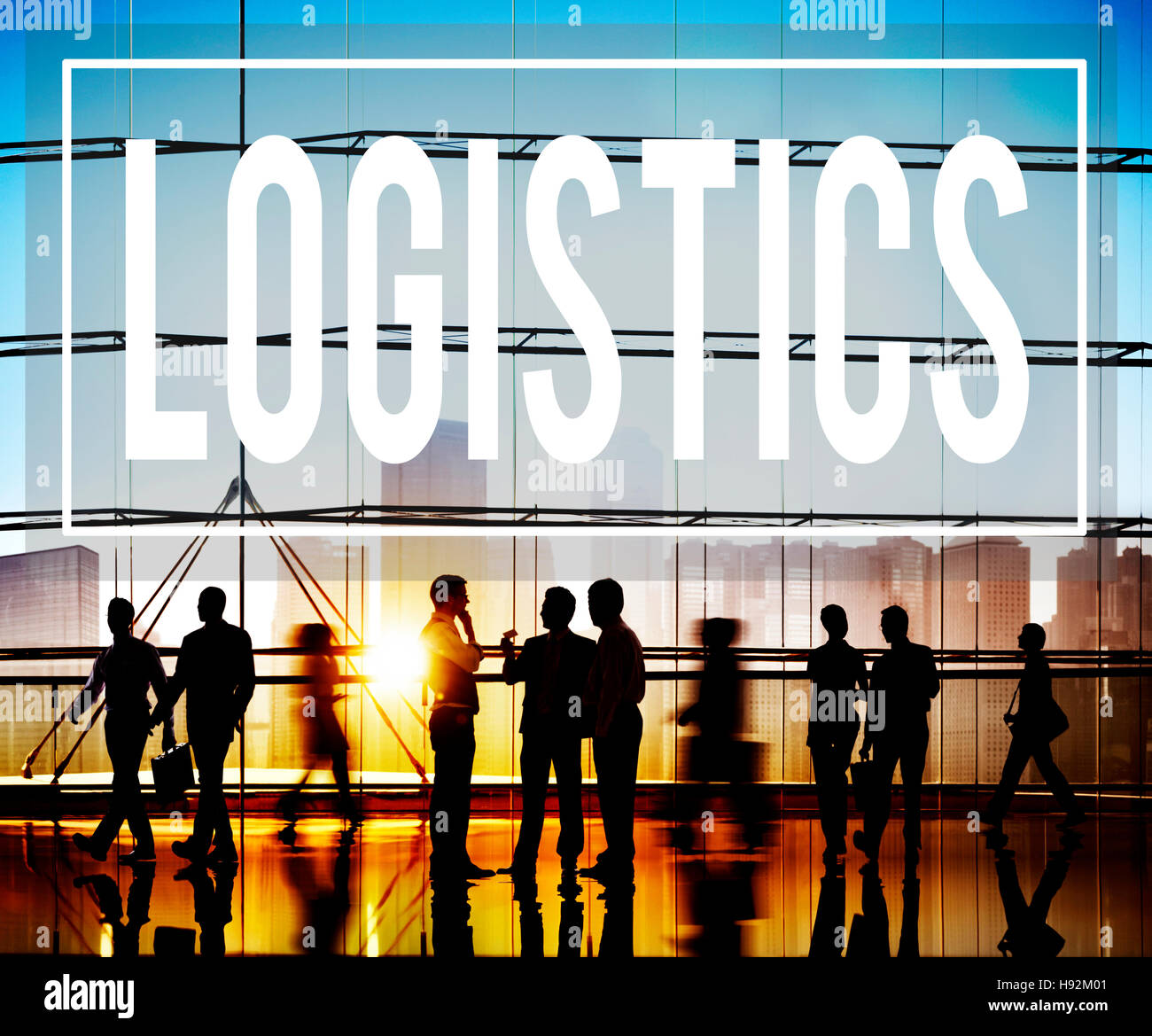 Güterverkehr Logistik Versand Geschäftskonzept Stockfoto