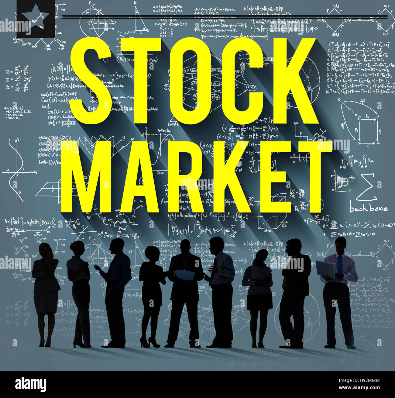 Stock Market Risk Aktionär Finance-Konzept Stockfoto