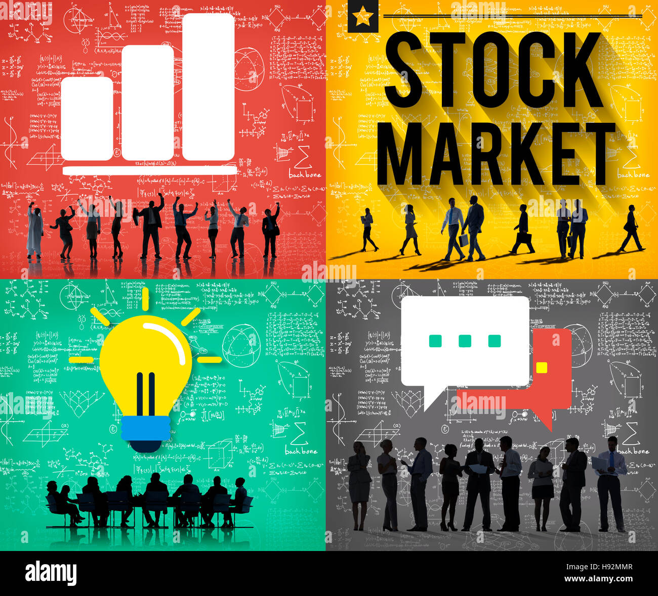 Stock Market Risk Aktionär Finance-Konzept Stockfoto