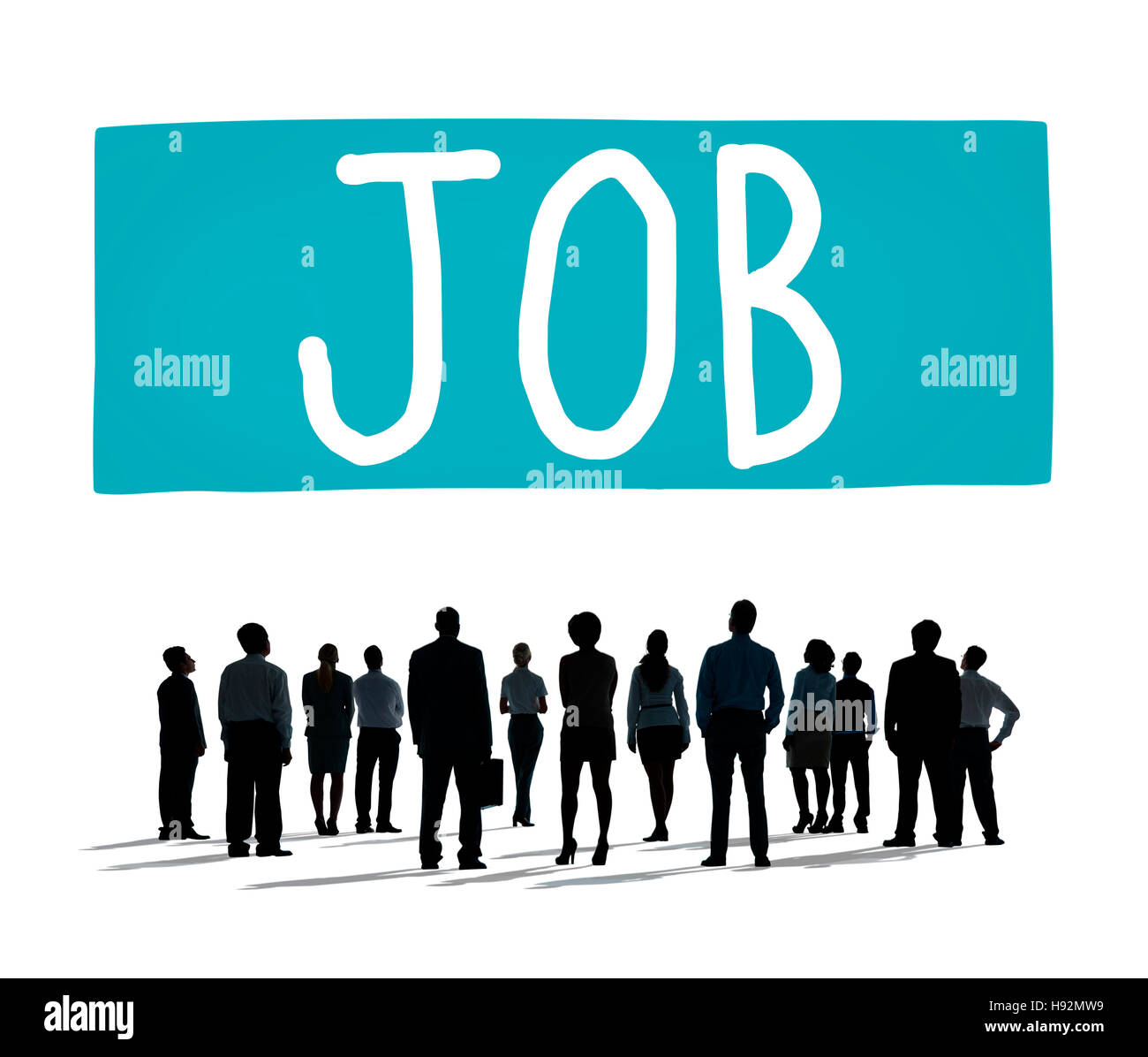 Job Arbeit Karriere Beruf Ziele Konzept Stockfoto