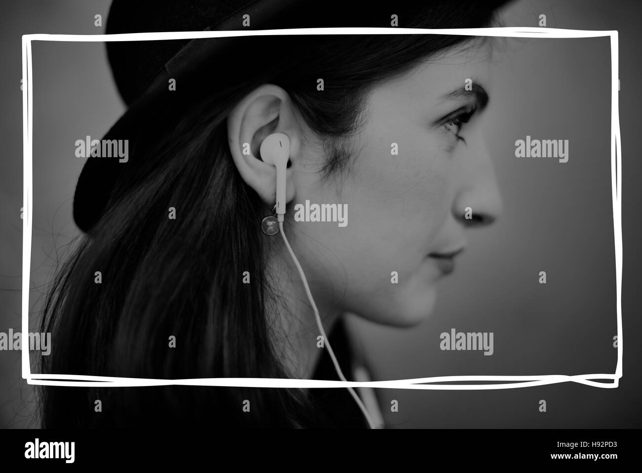 Marke Branding Logo-Label-Rechteck-Konzept Stockfoto