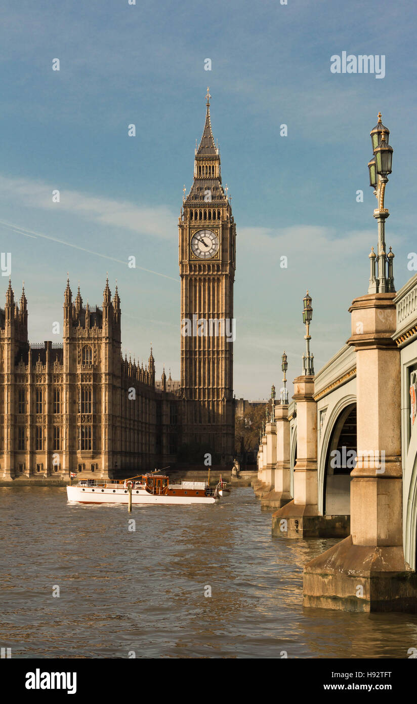 Der Big Ben ist britische kulturelle Ikone, der Turm ist eines der bekanntesten Symbole des Vereinigten Königreichs. Stockfoto