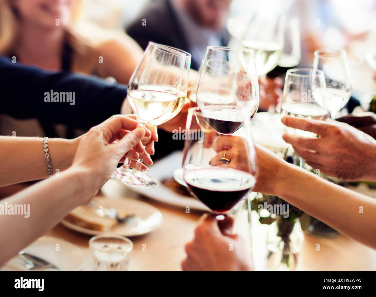 Business-Leute feiern Feier Erfolgskonzept Stockfoto