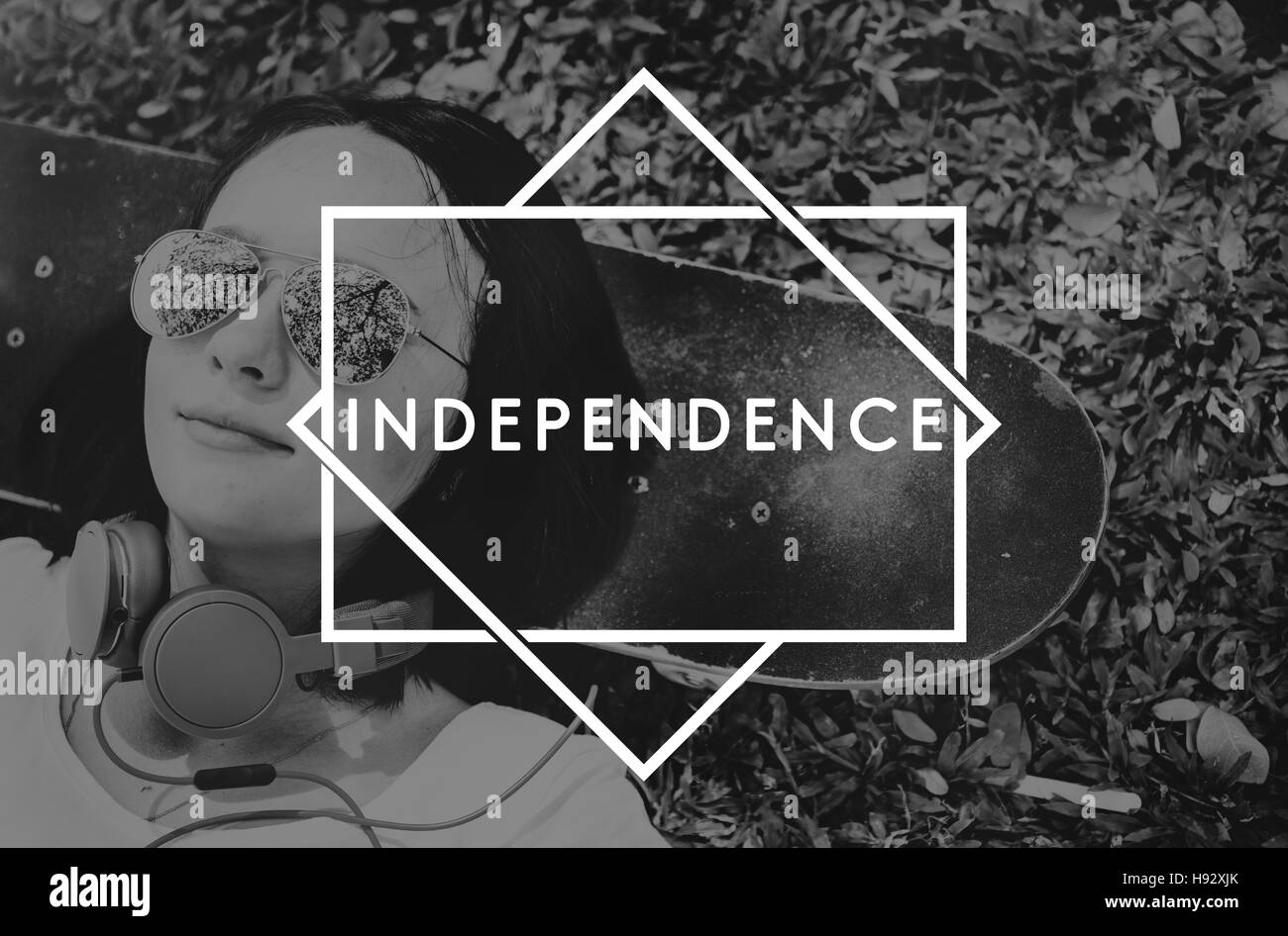 Unabhängigkeit Freiheit Politicial Liberty Konzept Stockfoto