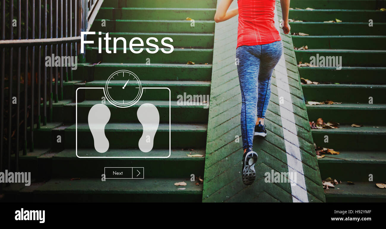 Gewicht Kontrolle BMI-Wellness-Lifestyle-Konzept Stockfoto