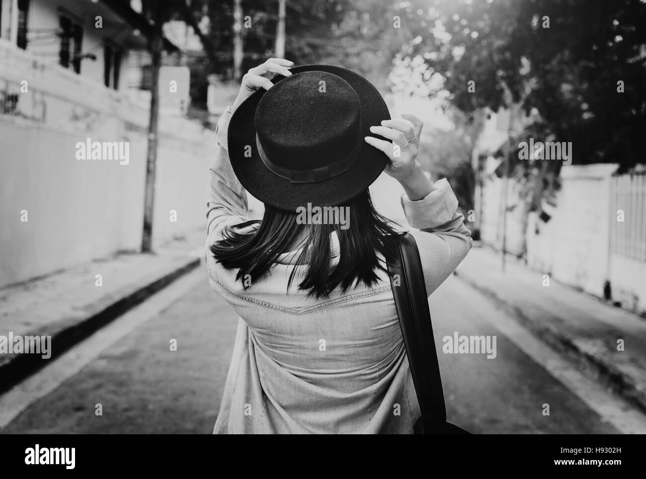 Straße Straße Freizeit Reisenden Ziel-Style-Konzept Stockfoto